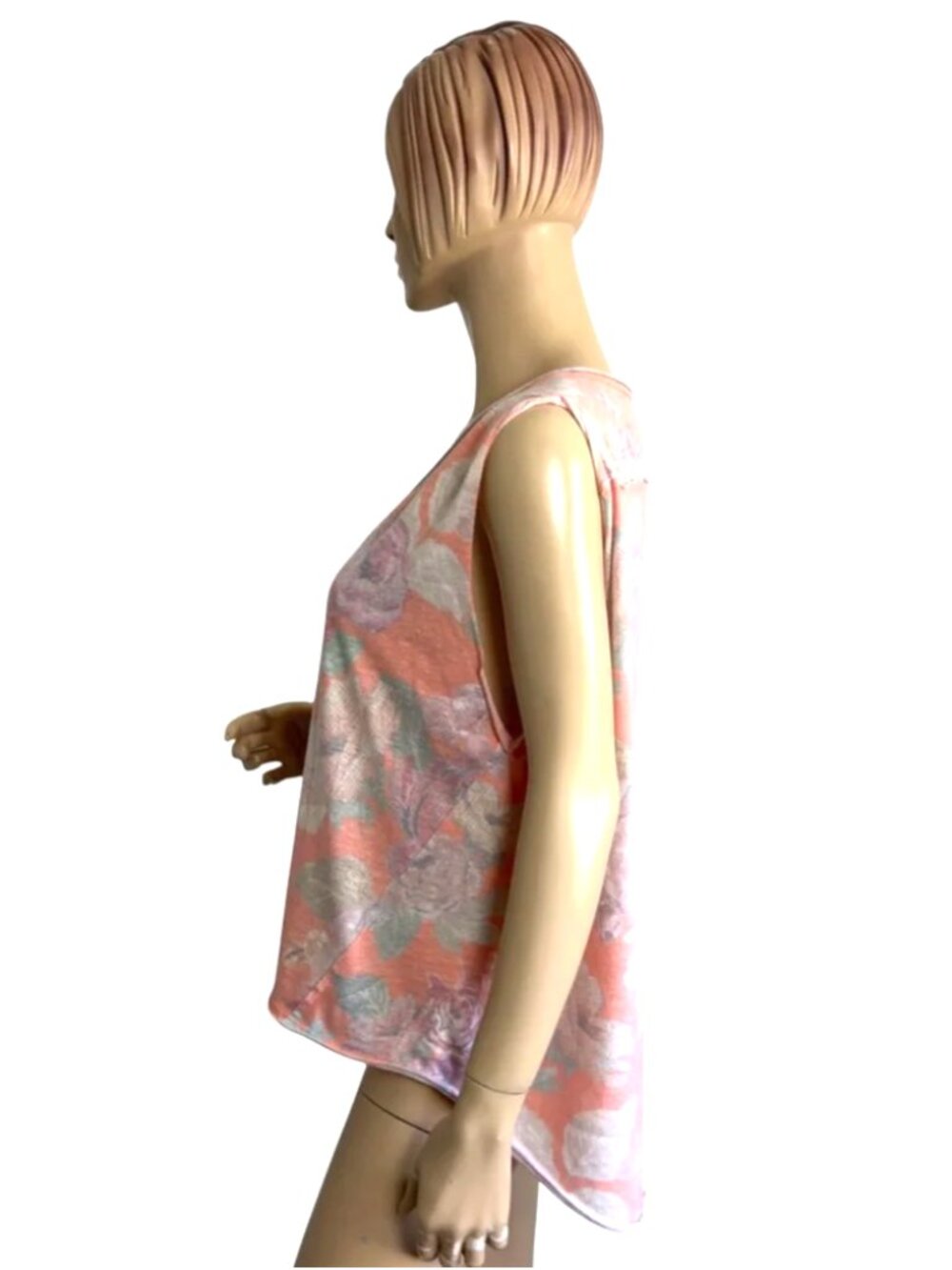 We The Free (Free People) "Gardenia" Floral Print Sleeveless Tank Top - Size S - Picture 7 of 10